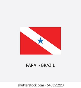 Flag of Para - Brazil Vector Illustration