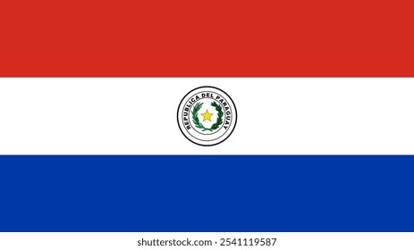 Bandeira do Paraguai, formato 16:9, Bandeira do Paraguai, imagens vetoriais