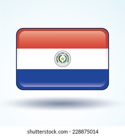 Flag of Paraguay, vector illustration