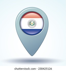Flag of Paraguay, vector illustration