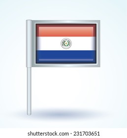 Flag of Paraguay, vector illustration