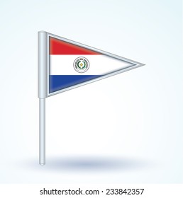 Flag of Paraguay, vector illustration