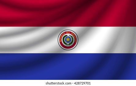 Flag of Paraguay, vector illustration