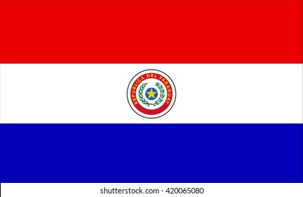 Flag of Paraguay vector image