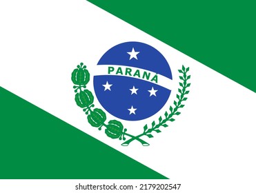 Bandera del Estado de Paraná (República Federativa del Brasil, Paraná)