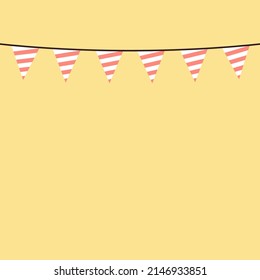 Flag party frame background. Flag party vector.