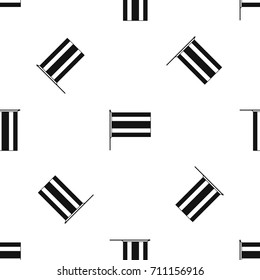 Flag pattern repeat seamless in black color for any design. Vector geometric illustration