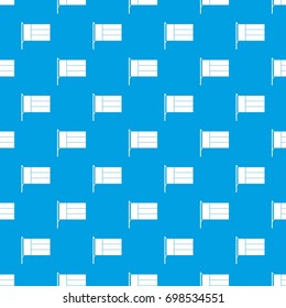 Flag pattern repeat seamless in blue color for any design. Vector geometric illustration