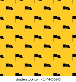 Flag pattern seamless vector repeat geometric yellow for any design