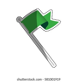 Flag or pennant icon vector illustration graphic design