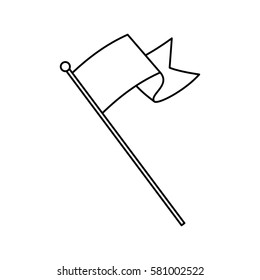 Flag or pennant icon vector illustration graphic design