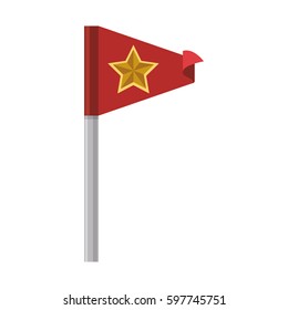 Flag or pennant icon vector illustration graphic design