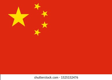 Flag Of People's Republic Of China, National China Flag, The Capital City Is  Beijing.