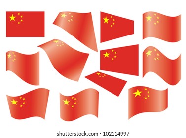 flag of the People's Republic of China vector illustration