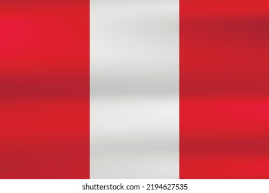 Flag of Peru. Peruvian national symbol in official colors. Template icon. Abstract vector background.