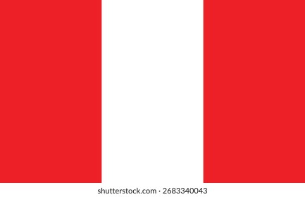 Flag of Peru Printable EPS
