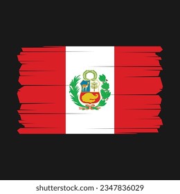 Flag of Peru with Transparent Background