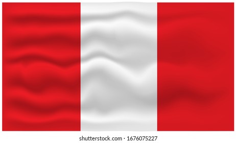 Flag of Peru - vector illustration