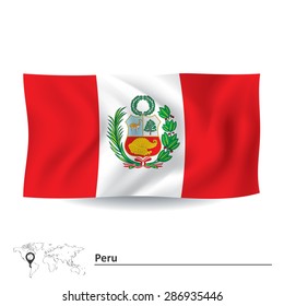 Flag of Peru - vector illustration