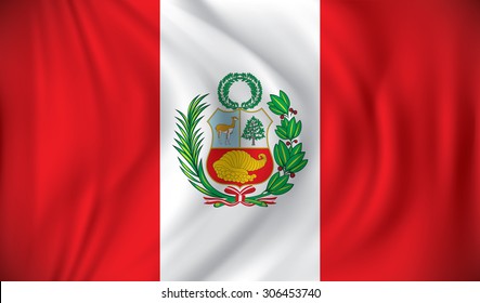 Flag of Peru - vector illustration