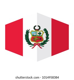 flag of Peru,vector illustration of Peru flag, official colors and proportion correctly. National Flag of Peru, A Flag Illustration within a Sign of the country of Peru.