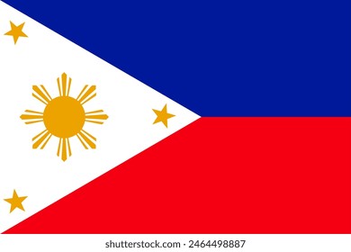 Flag of Philippines vector illustration