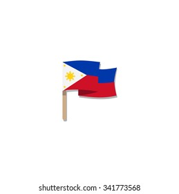 Flag of Philippines, vector illustration