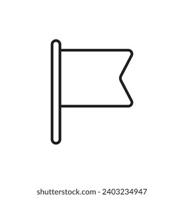 Icono de pin de marca, aislado en fondo blanco, ilustración vectorial