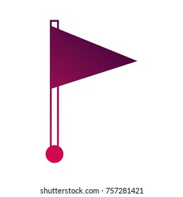 flag pin location web symbol
