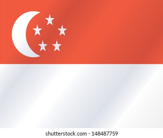 Flag pin - Singapore
