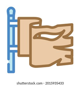 Flagpiratfarbensymbol, Vektorgrafik. Piratenzeichen. einzelne Symbolillustration