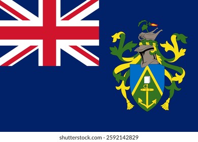 Flag of the Pitcairn Islands, 3:2 Format, Pitcairn Islands Flag	