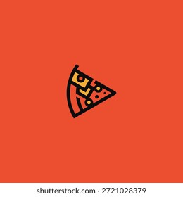 Flag pizza slice logo idea.
