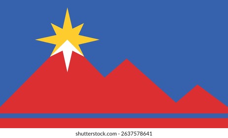 Flag of Pocatello, 16:9 Format, Pocatello Flag