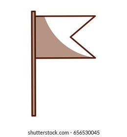 flag pointer isolated icon