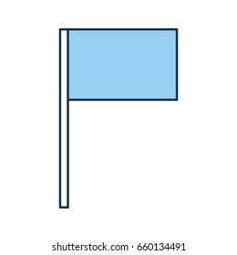 flag pointer isolated icon