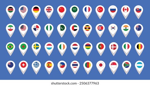 Flag Pointer Vector Eps 10 File