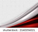 Flag of Poland. 3d vector banner with copy space
