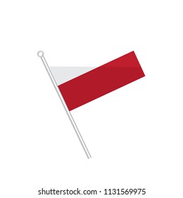 Flag of Poland. Flag of Europe. isolated on a white background.