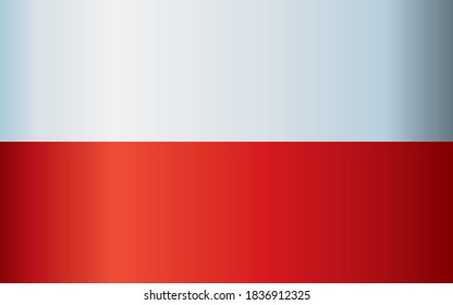 Flag of Poland, Polish flag, Bright, colorful vector illustration.
