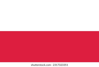 Flag of Poland - Vector illustration.