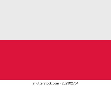 Flag of Poland vector illustration