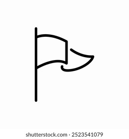 Flaggenmast-Symbol, Zeichen-Vektor