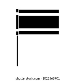 flag in pole national emblem symbol