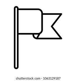 flag in pole success icon