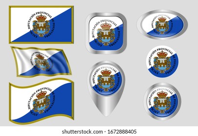 Bandera de Pontevedra, España