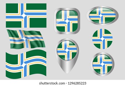 Flag of Portland, Oregon