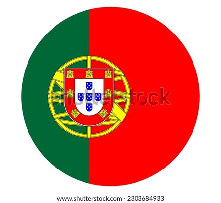 Flag of Portugal. Portugal flag illustration. Portugal flag picture. Eps-10