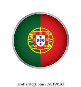 Flag of Portugal, Round icon