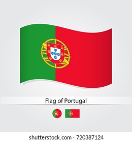 Flag of Portugal vector illustration.